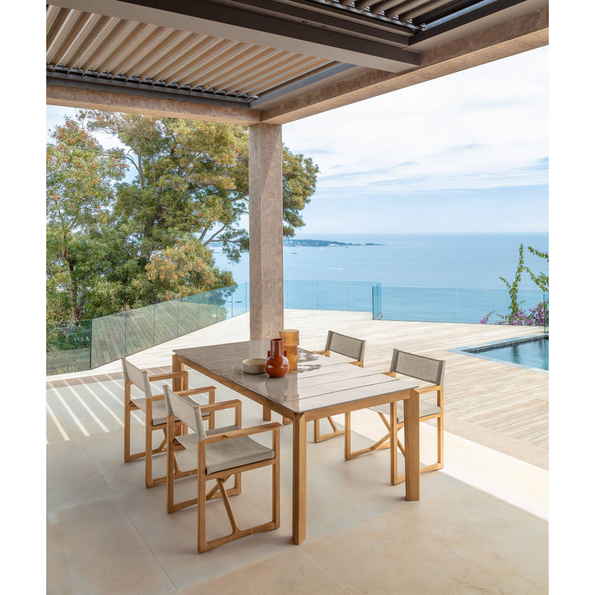 Beige Outdoor Director Chair | Talenti Thea | Italianfurniture.com