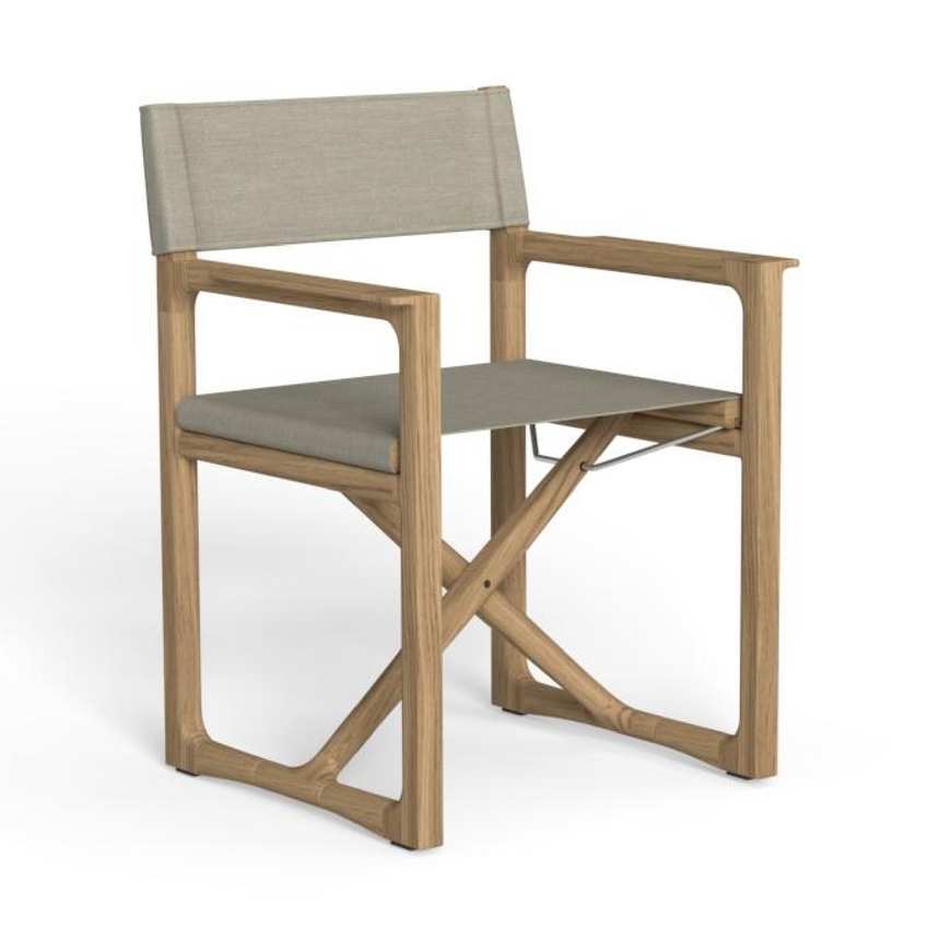 Beige Outdoor Director Chair | Talenti Thea | Italianfurniture.com