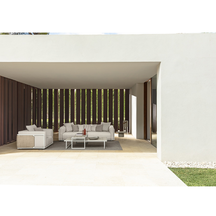 Leather Band Outdoor Modular Sofa | Talenti Tressé | Italianfurniture.com