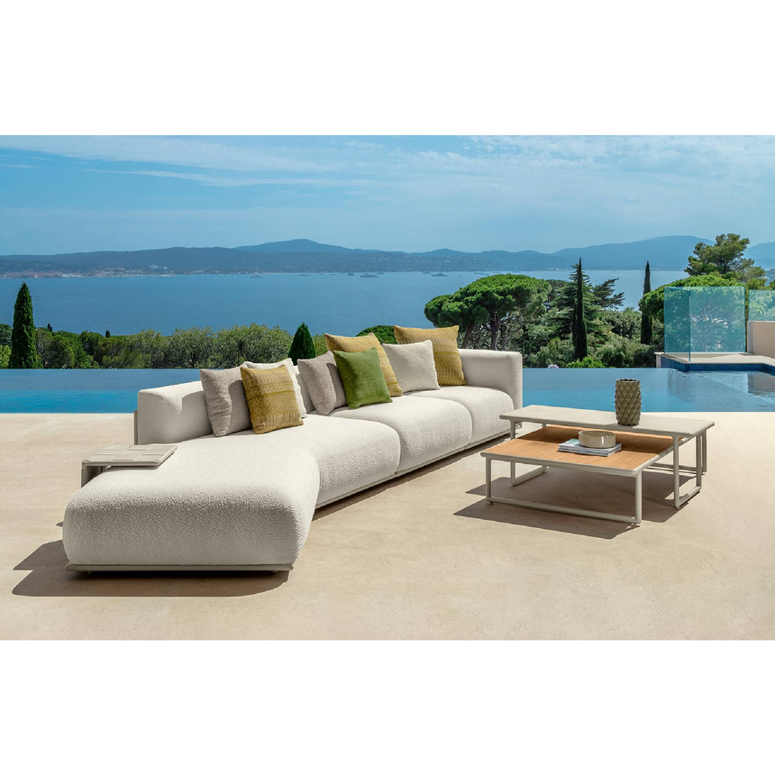 Leather Band Outdoor Modular Sofa | Talenti Tressé | Italianfurniture.com