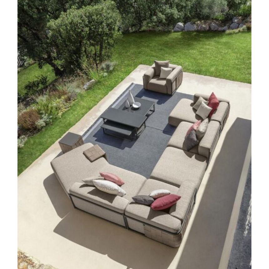 Leather Band Outdoor Modular Sofa | Talenti Tressé | Italianfurniture.com