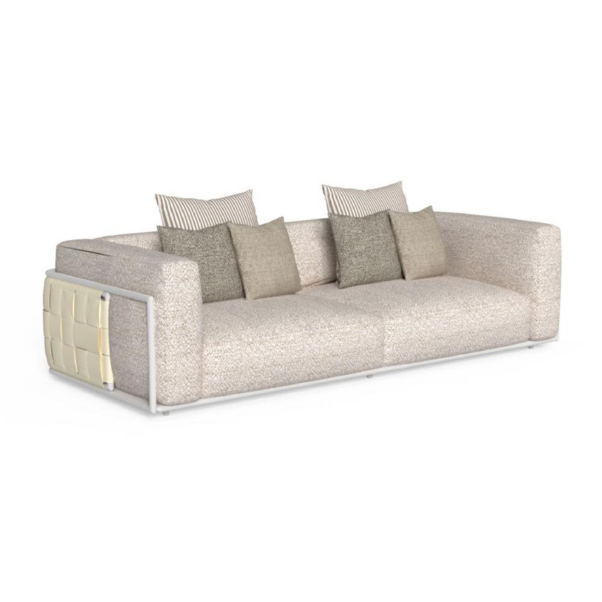Woven Leather Outdoor 3-Seater Sofa | Talenti Tressé | ItalianFurniture.com