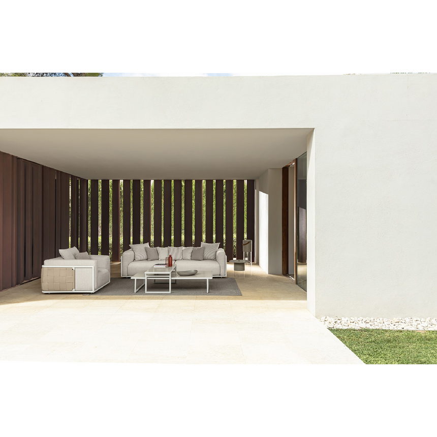 Woven Leather Outdoor Armchair | Talenti Tressé | Italianfurniture.com