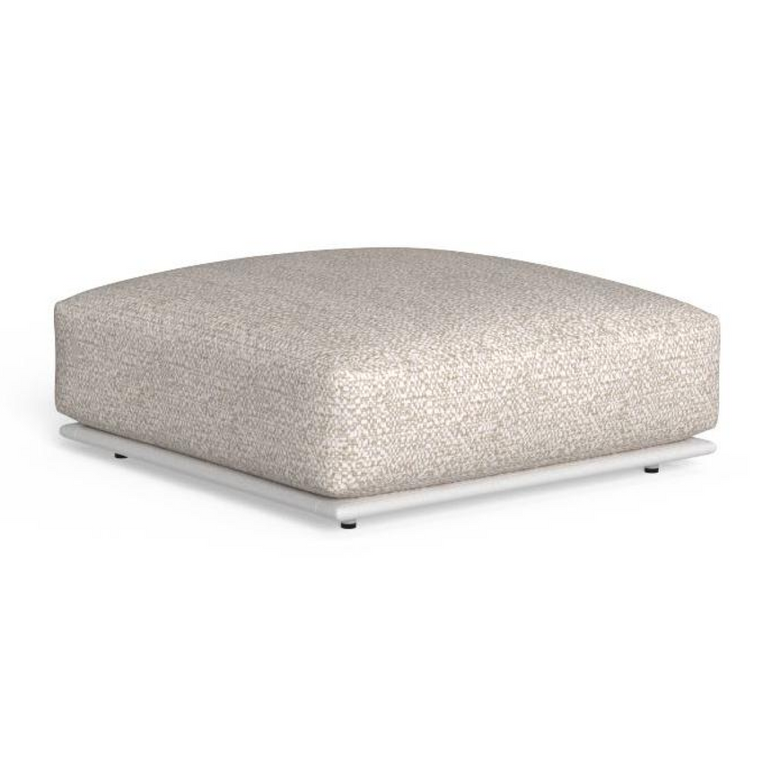 Square Padded Outdoor Ottoman | Talenti Tressé | Italianfurniture.com