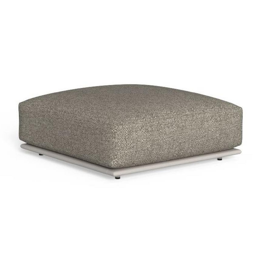 Square Padded Outdoor Ottoman | Talenti Tressé | Italianfurniture.com