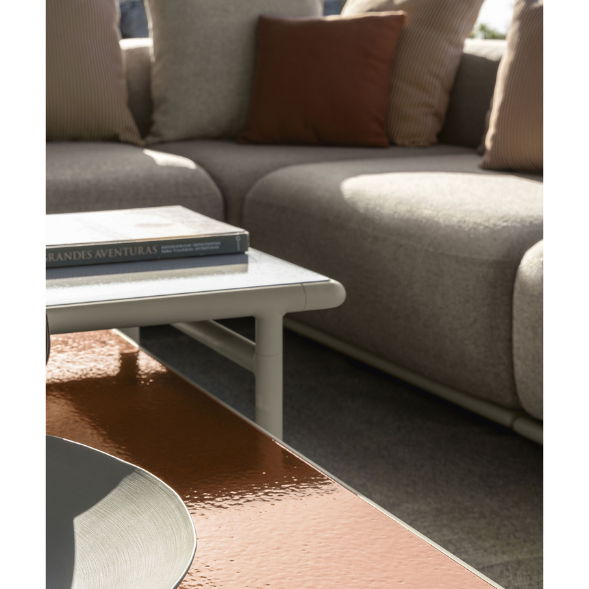 Aluminum Framed Outdoor Coffee Table | Talenti Tressé | Italianfurniture.com