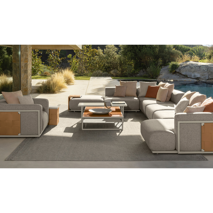 Aluminum Framed Outdoor Coffee Table | Talenti Tressé | Italianfurniture.com