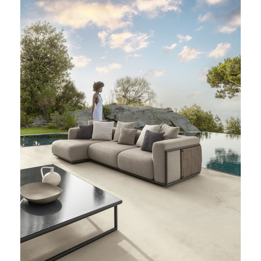 Aluminum Framed Outdoor Coffee Table | Talenti Tressé | Italianfurniture.com