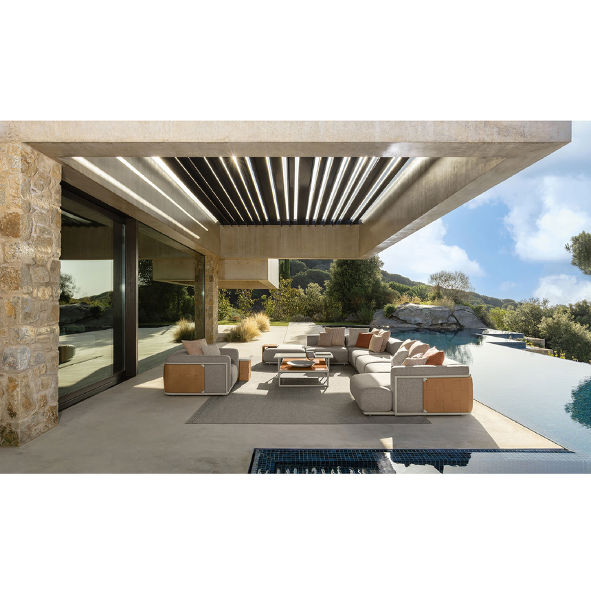 Aluminum Framed Outdoor Coffee Table | Talenti Tressé | Italianfurniture.com