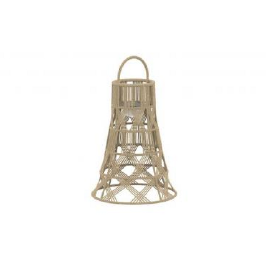 Beige Rope Outdoor Pendant Lamp | Talenti Tribal