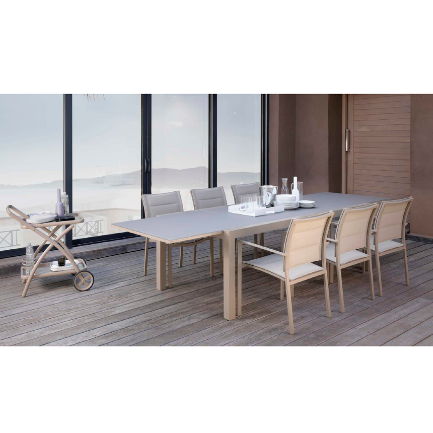 Glass Outdoor Extendable Dining Table | Talenti Touch | Italianfurniture.com