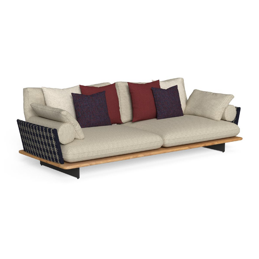 Wooden Base Outdoor Sofa | Talenti Venice | Italian Furniture