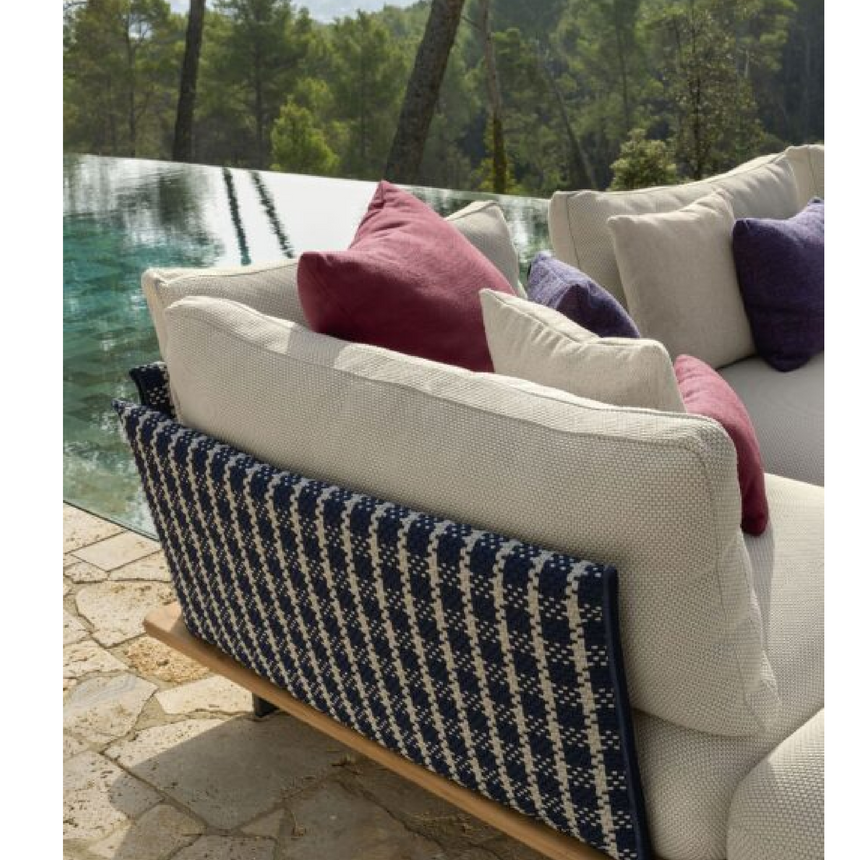 Teak 3-Seater Outdoor Modular Sofa | Talenti Venice | Italianfurniture.com
