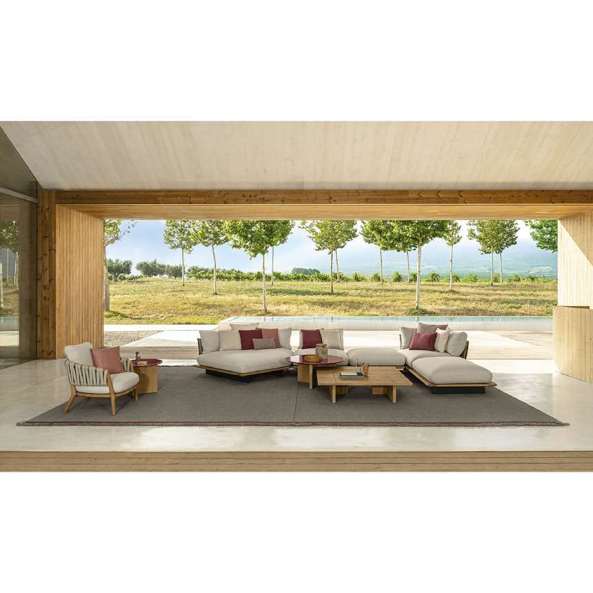 Braided Rope Outdoor Lounge Armchair | Talenti Venice | Italianfurniture.com