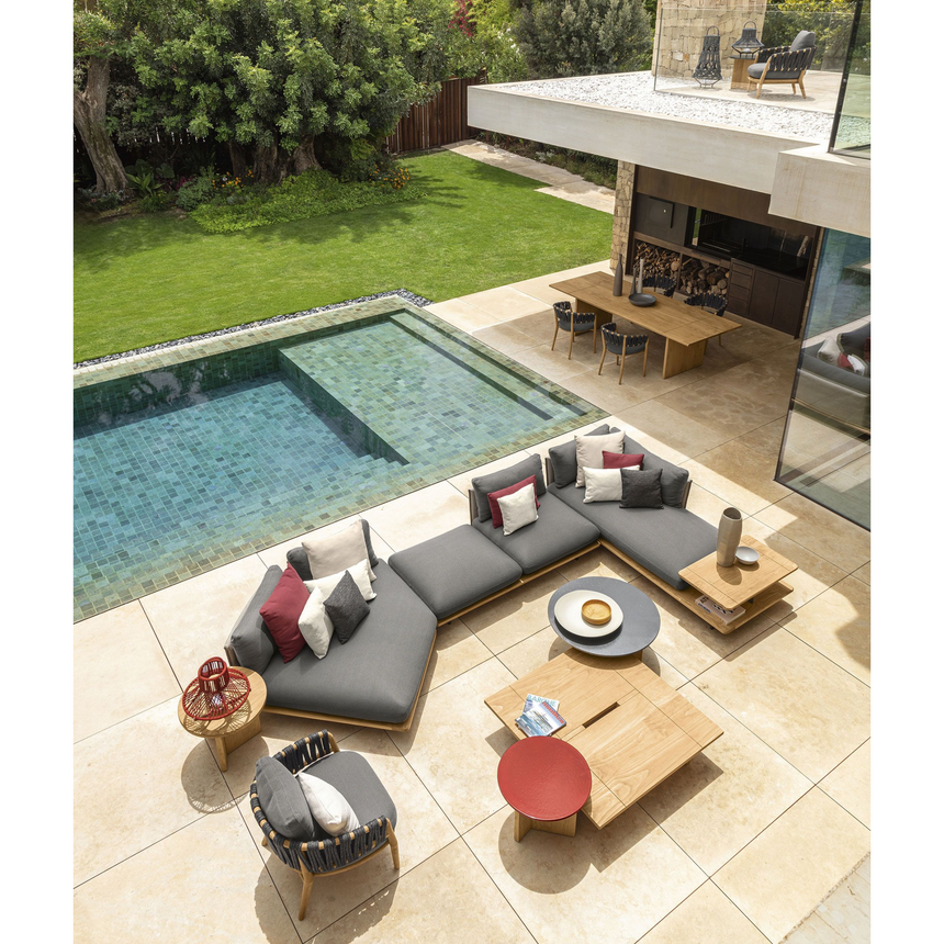 Braided Rope Outdoor Lounge Armchair | Talenti Venice | Italianfurniture.com