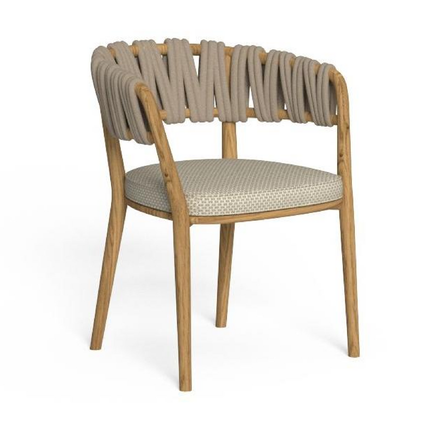 Braided Rope Outdoor Dining Chair | Talenti Venice | Italianfurniture.com