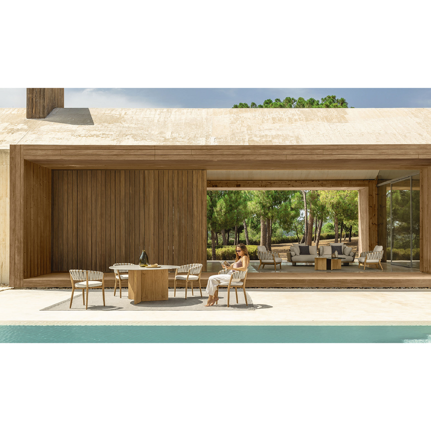 Braided Rope Outdoor Dining Chair | Talenti Venice | Italianfurniture.com