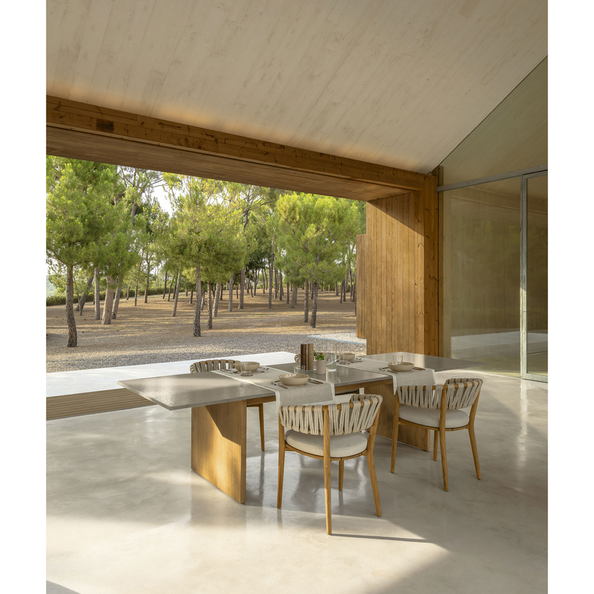 Braided Rope Outdoor Dining Chair | Talenti Venice | Italianfurniture.com