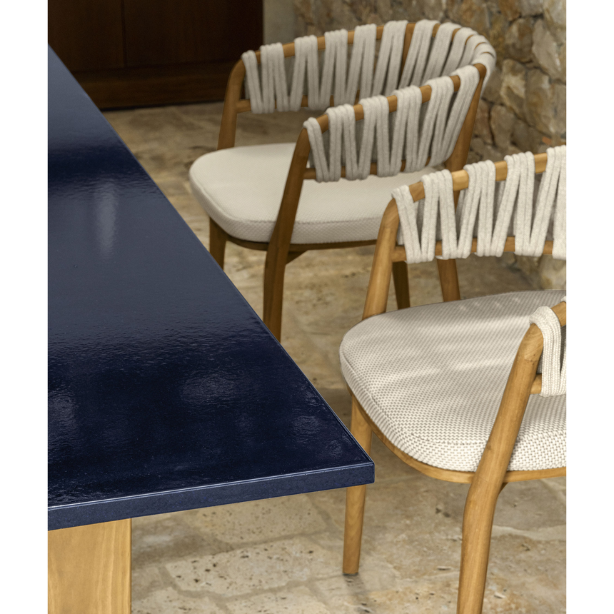 Braided Rope Outdoor Dining Chair | Talenti Venice | Italianfurniture.com