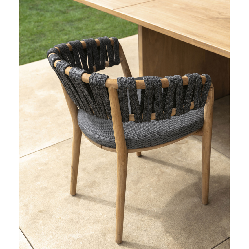 Braided Rope Outdoor Dining Chair | Talenti Venice | Italianfurniture.com