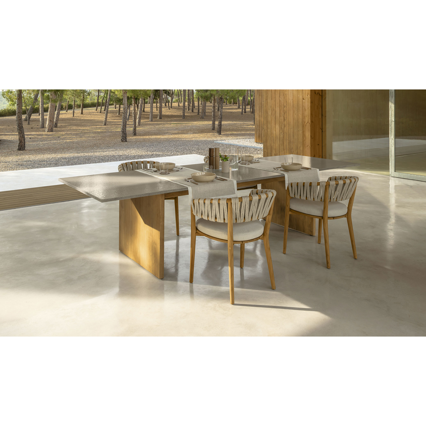 Braided Rope Outdoor Dining Chair | Talenti Venice | Italianfurniture.com