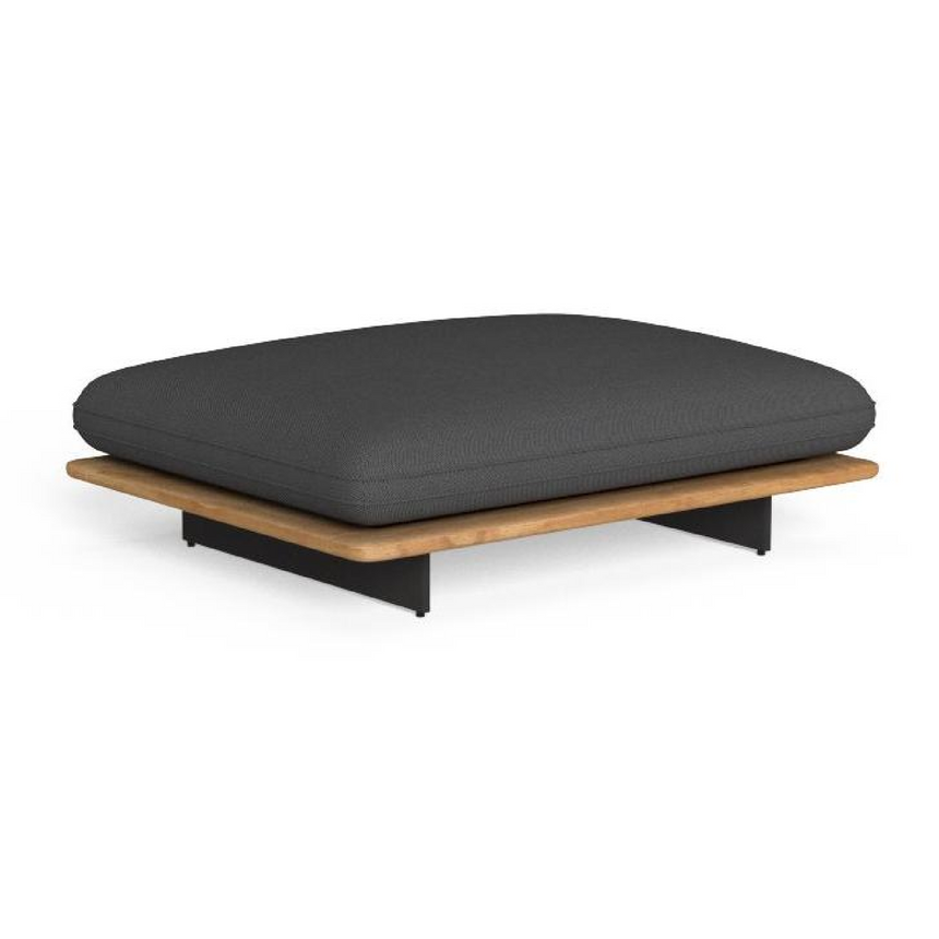 Wooden Base Outdoor Ottoman | Talenti Venice | Italianfurniture.com