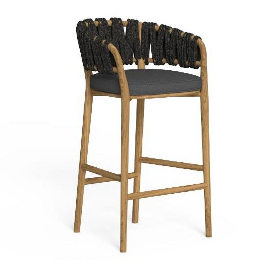 Braided Rope Outdoor Bar Stool | Talenti Venice | Italianfurniture.com