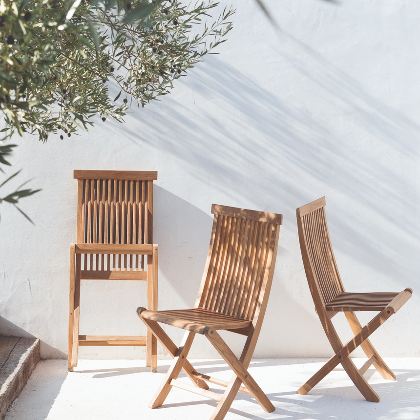 Teak Folding Outdoor Chair | Unopiu William | Itialianfurniture.com