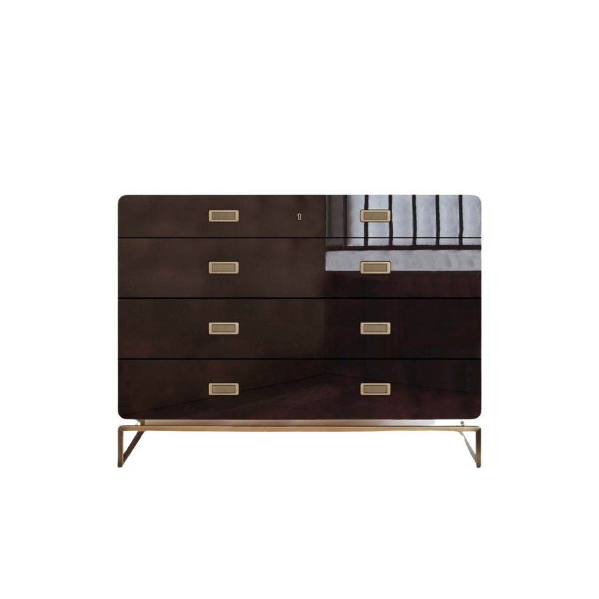 Glossy Lacquered Chest of Drawers I Casa Casati Vincenza