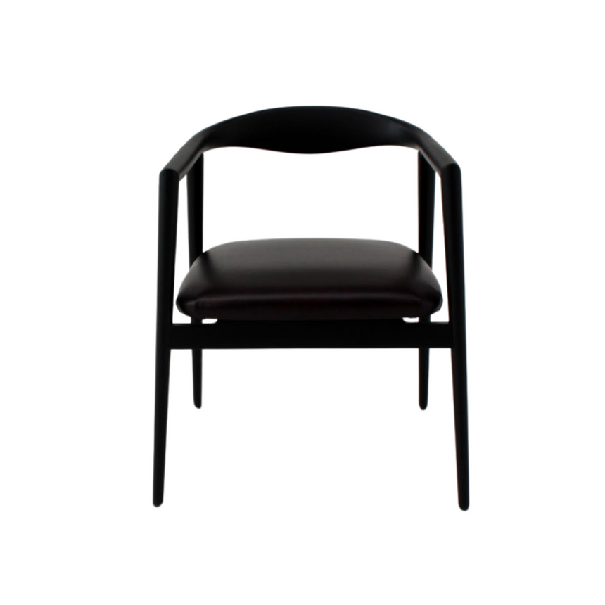 Matte Black Curved Dining Chair | Casa Casati Romy