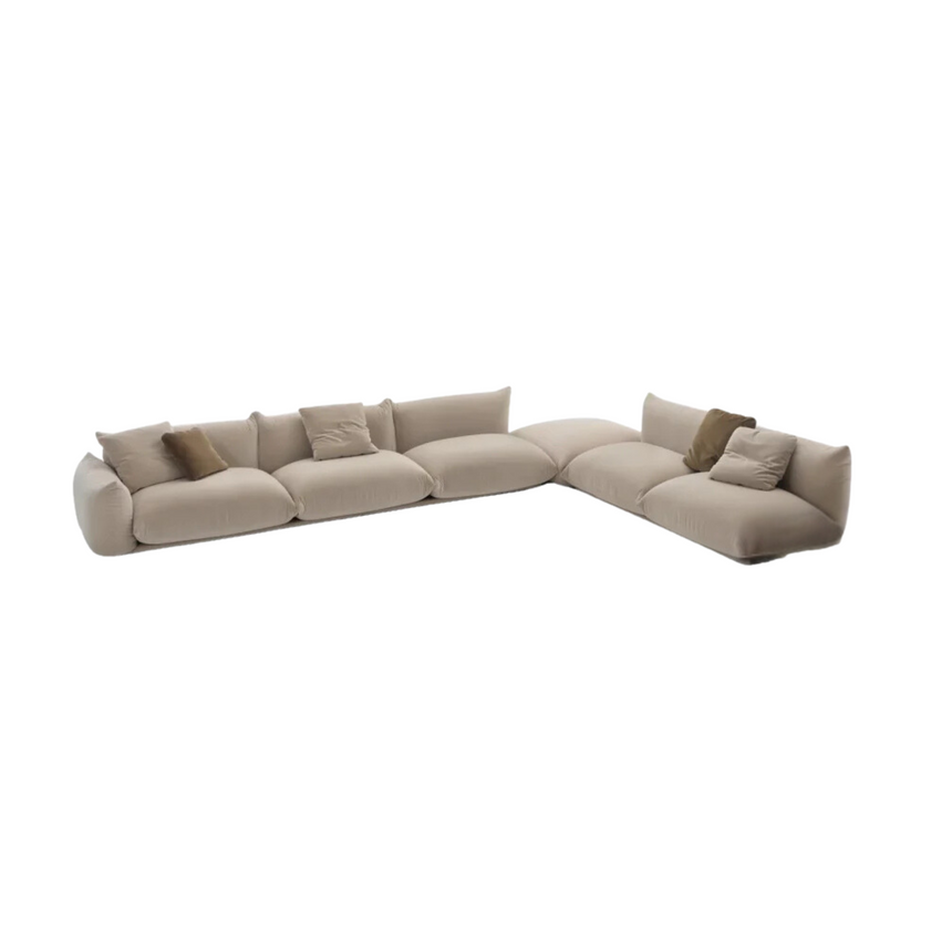 Plush Pillow-Style Modular Sectional | Arflex Marenco