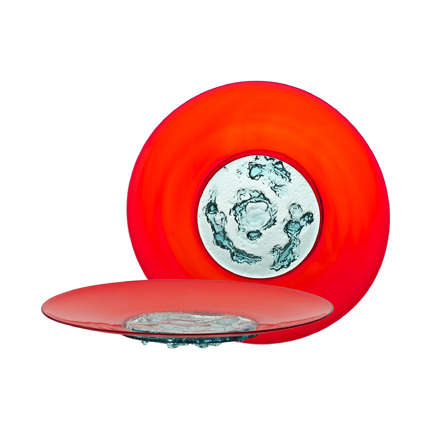 Ice Effect Glass Plate | Venini Piatto Di Tapio | Italianfurniture.com
