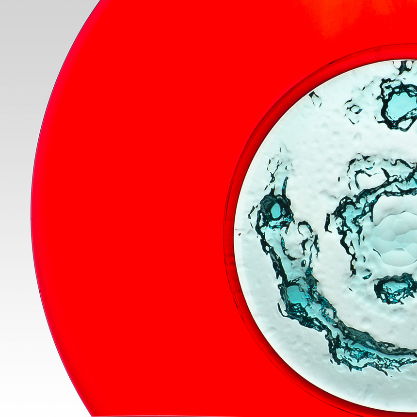 Ice Effect Glass Plate | Venini Piatto Di Tapio | Italianfurniture.com