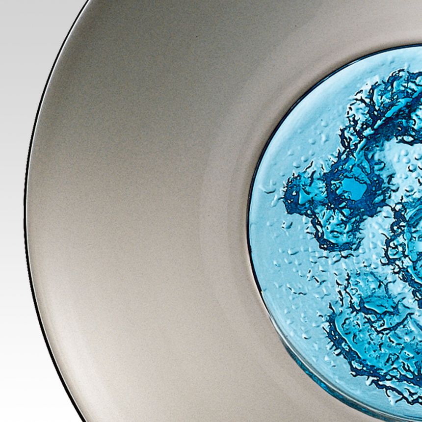 Ice Effect Glass Plate | Venini Piatto Di Tapio | Italianfurniture.com