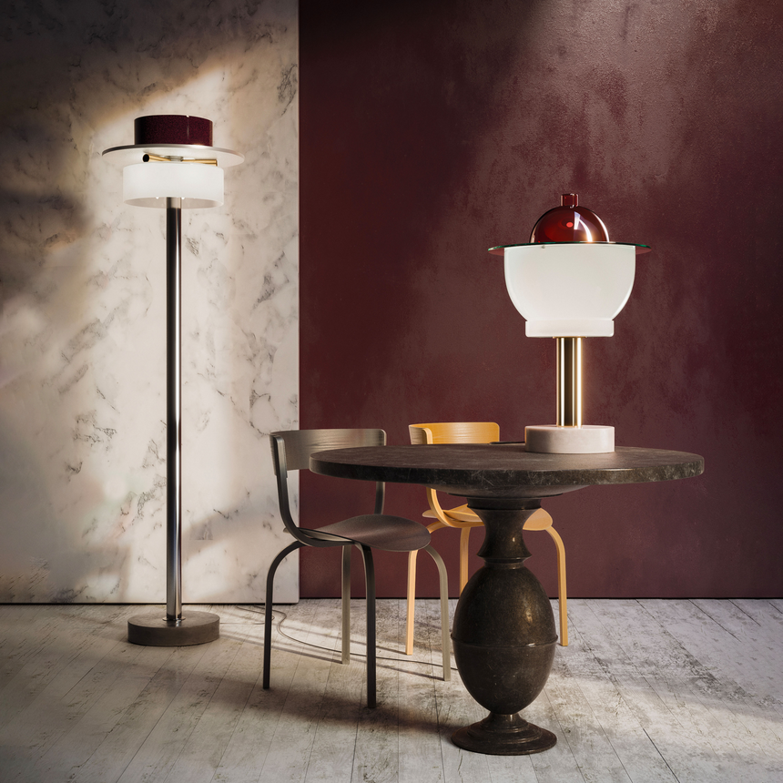 Glass Modern Table Lamp | Venini Nopuram | Italianfurniture.com