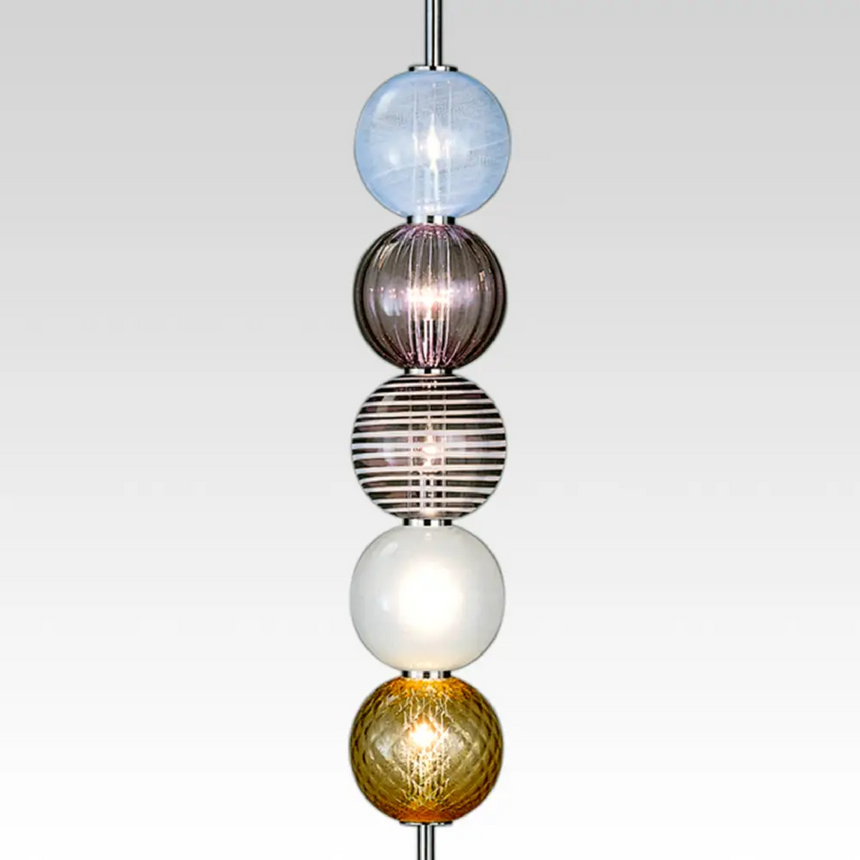Glass Spheres Pendant Lamp Plug-In | Venini Abaco | Italianfurniture.com