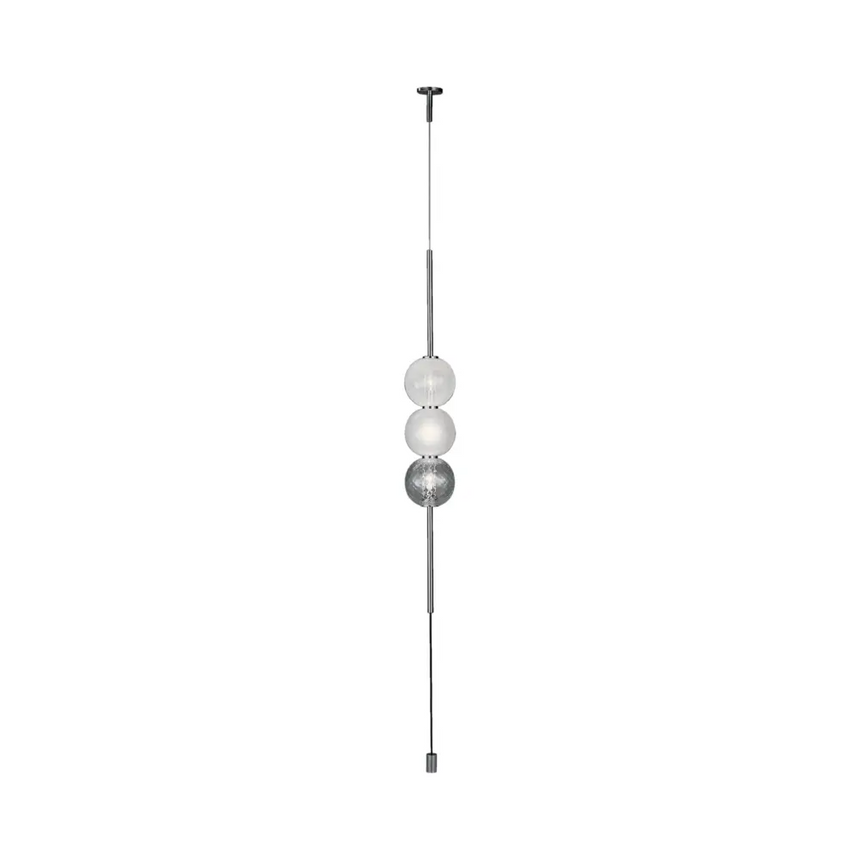 Triple Glass Spheres Pendant Lamp | Venini Abaco | Italianfurniture.com