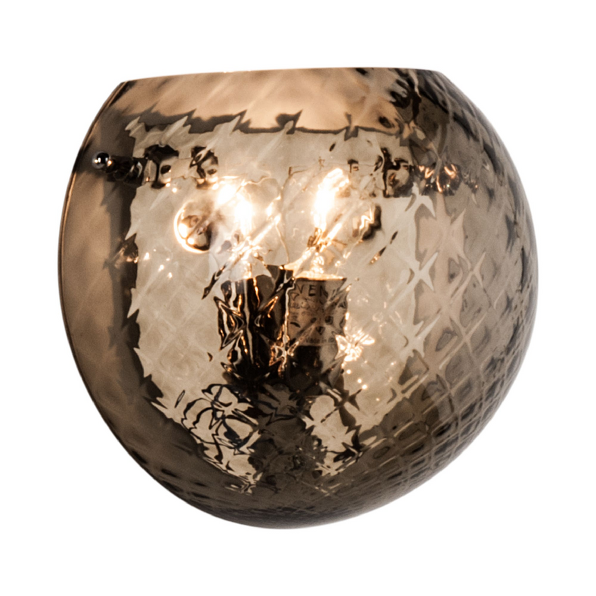 Cross Patter Glass Wall Lamp | Venini Balloton | Italianfurniture.com