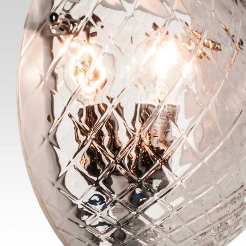 Cross Patter Glass Wall Lamp | Venini Balloton | Italianfurniture.com