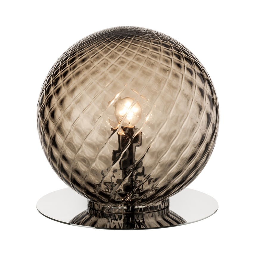 Cross Pattern Round Table Lamp | Venini Balloton | Italianfurniture.com