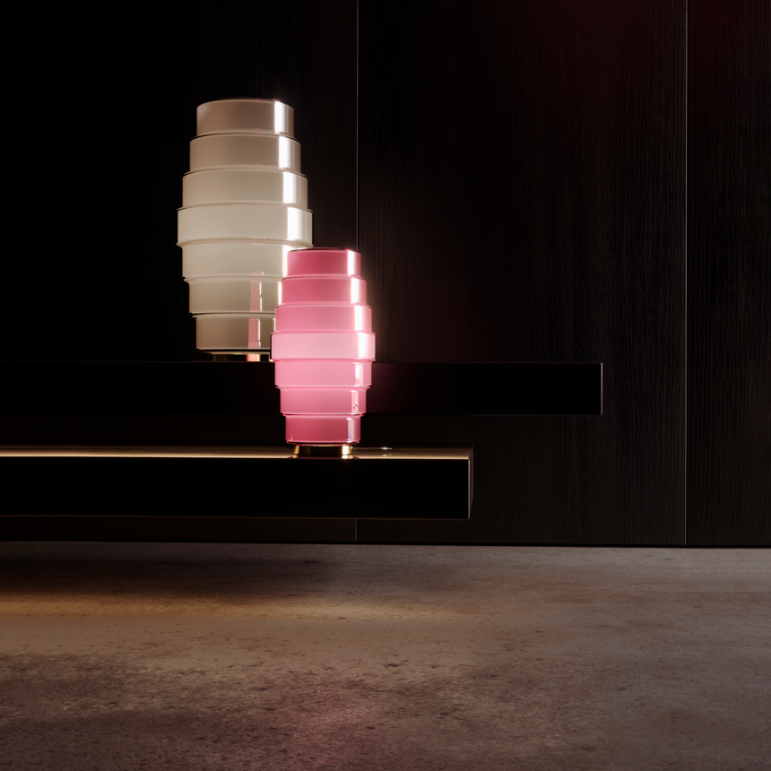 Tiered Glass Table Lamp | Venini Zoe | Italianfurniture.com