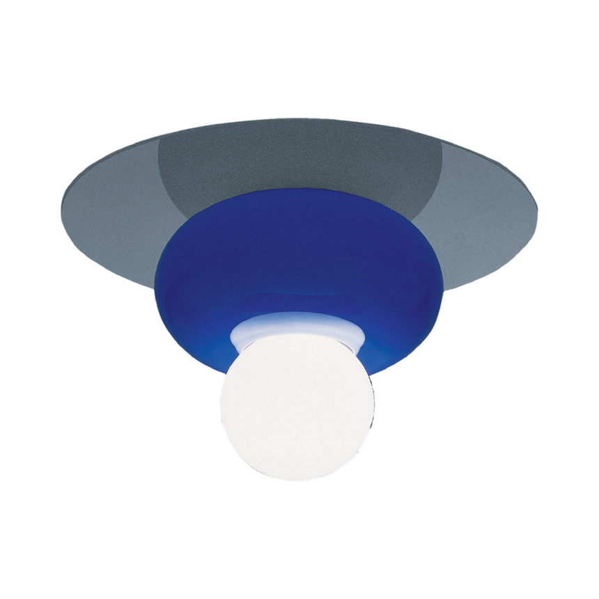 Blue Glass Ceiling Lamp | Venini Firenze | Italianfurniture.com