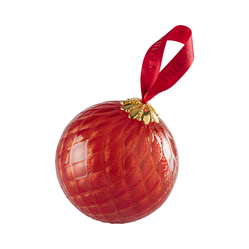 Glass Orb Christmas Ornament | Venini Santa Balloton | Italianfurniture.com