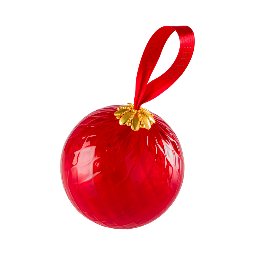 Glass Orb Christmas Ornament | Venini Santa Balloton | Italianfurniture.com