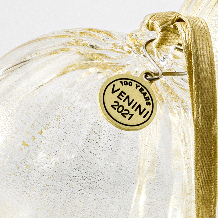 Glass Orb Christmas Ornament | Venini Santa Balloton | Italianfurniture.com