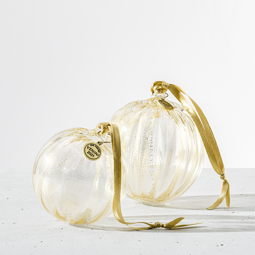 Glass Orb Christmas Ornament | Venini Santa Balloton | Italianfurniture.com
