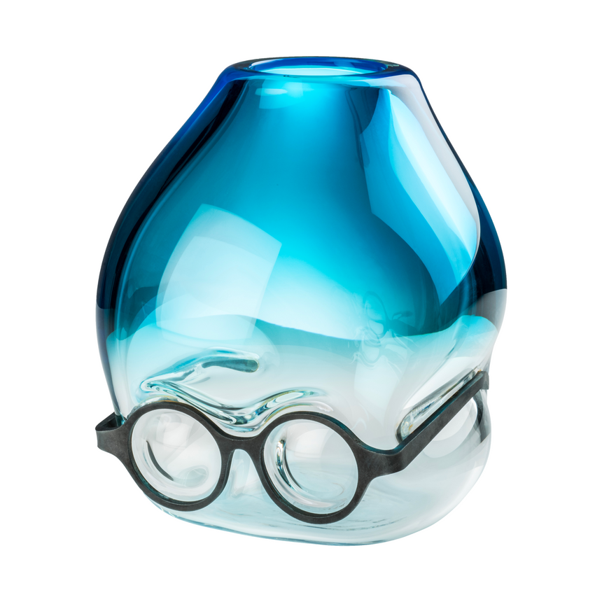 Bespectacled Glass Bud Vase | Venini Where Are My Glasses? | Italianfurniture.com