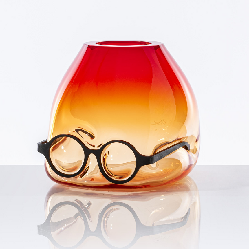 Bespectacled Glass Bud Vase | Venini Where Are My Glasses? | Italianfurniture.com