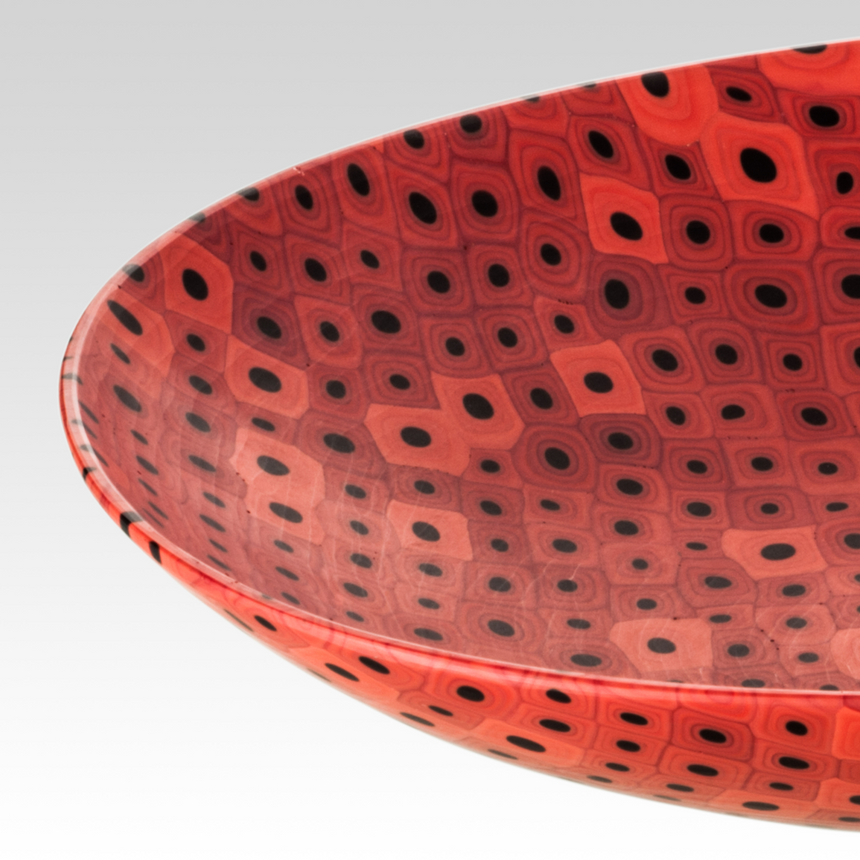 Dotted Glass Elongated Tray | Venini Murrine Opache | Italianfurniture.com