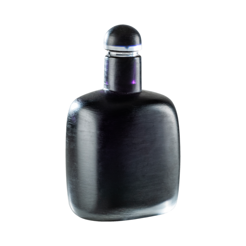 Purple Engraved Glass Bottle | Venini Bottiglia Incisa